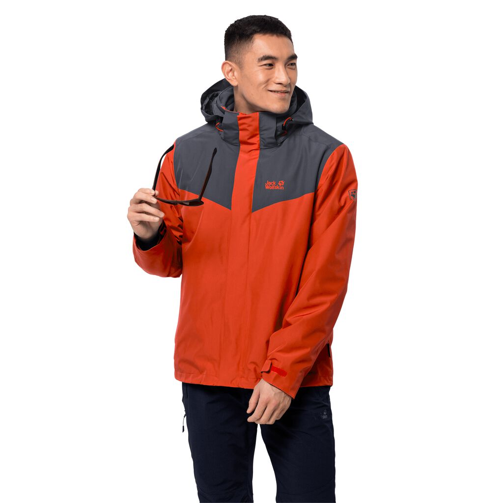 Jack Wolfskin ARLAND Vestes Homme Rouge - DTBPZHM-28